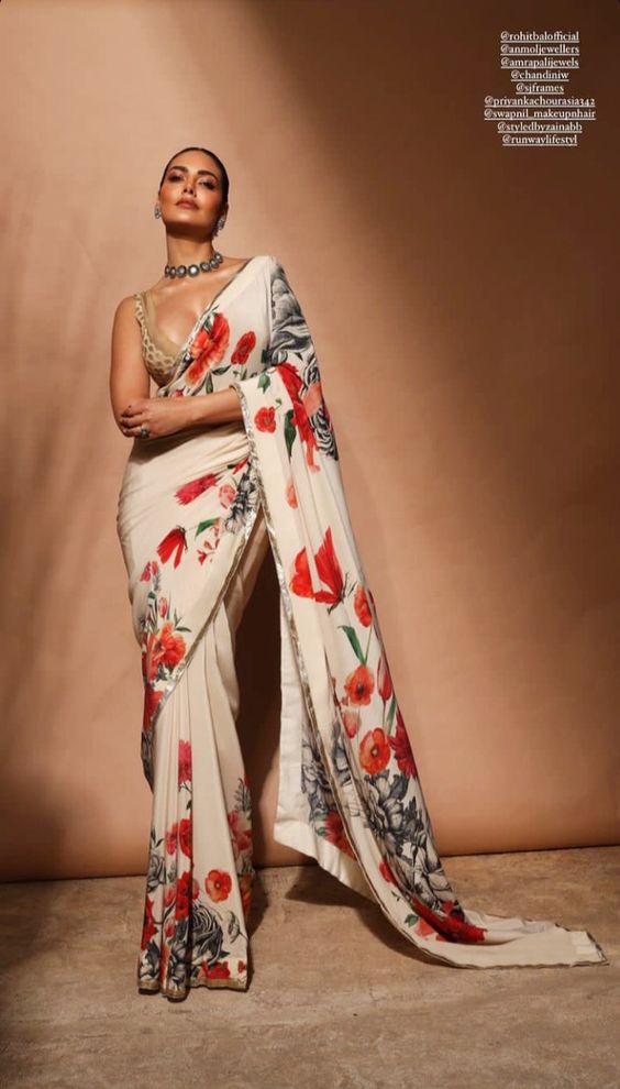 Georgette Print Saree